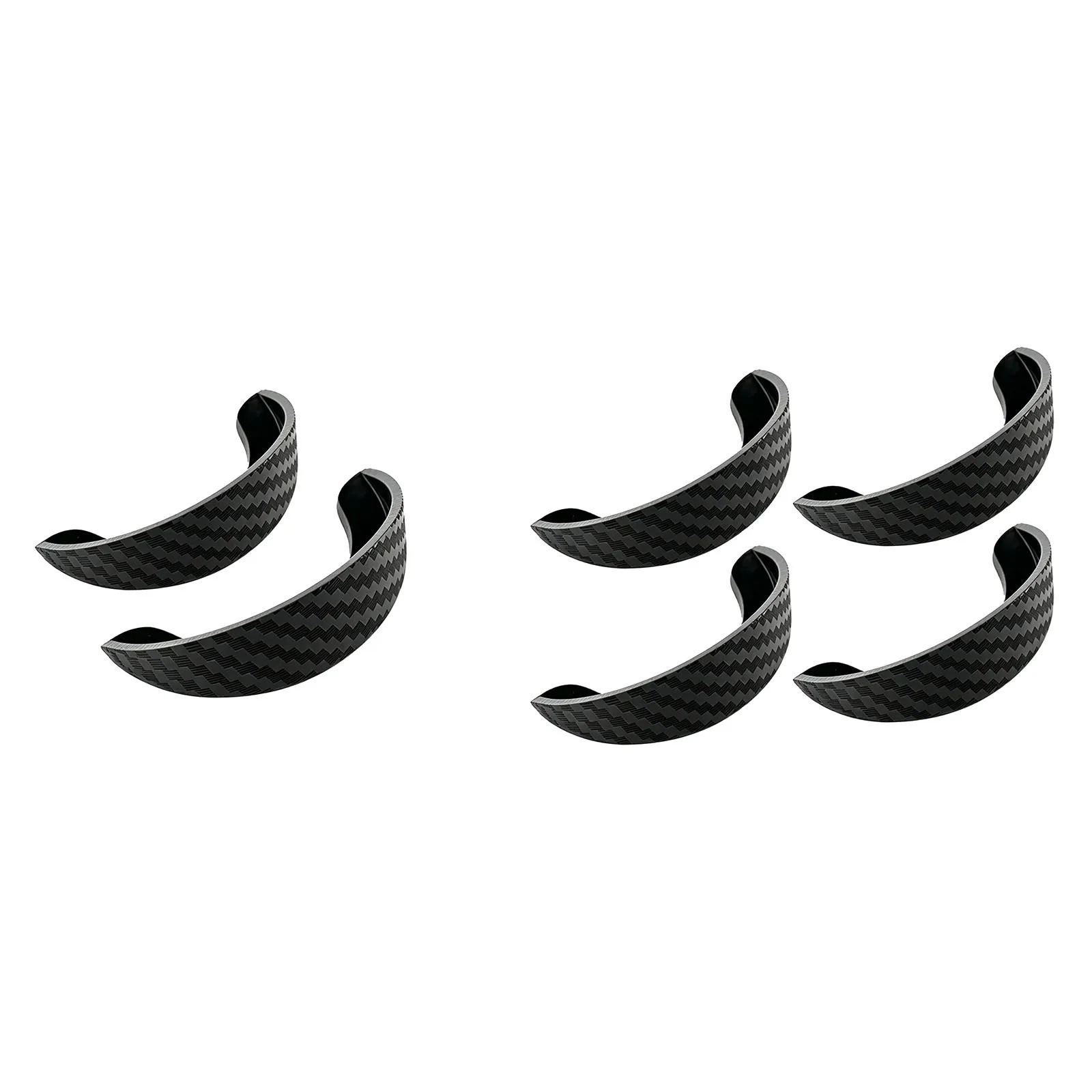 Rear Camera Rain Guard Cover Lens Protector for Car Truck SUV PVC Curved Shield Adhesive Back Black 2PCS 4PCS