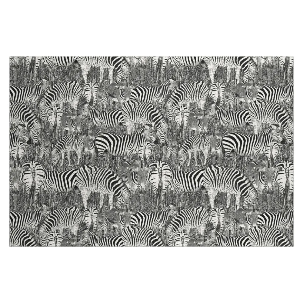 Zebra Herd Jigsaw Puzzle Customized Toys For Kids Personalised Jigsaw Customizable Child Gift Customizable Gift Puzzle
