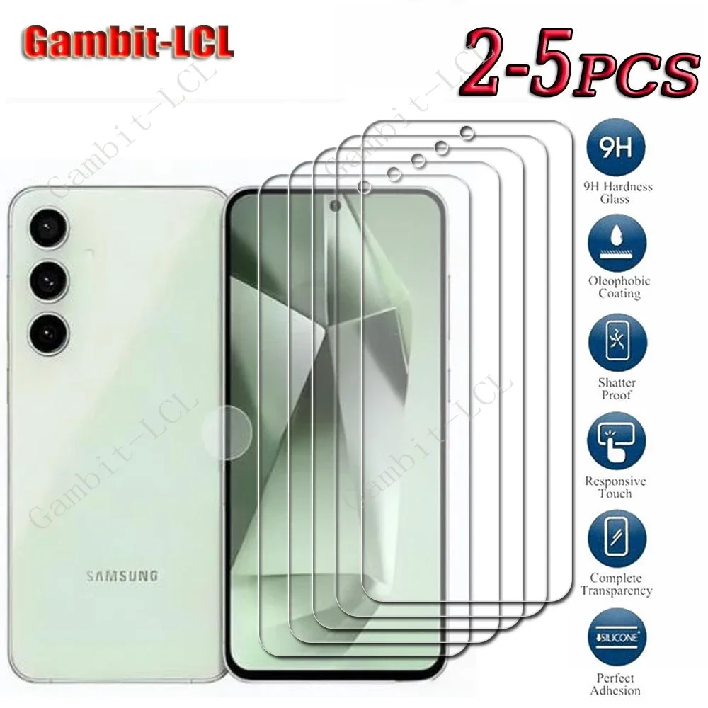 

2-5PCS 9H HD Tempered Glass For Samsung Galaxy S25 FE ON GalaxyS25FE S24 S24 S22 S21 S20 FE S25FE Screen Protector Cover Film