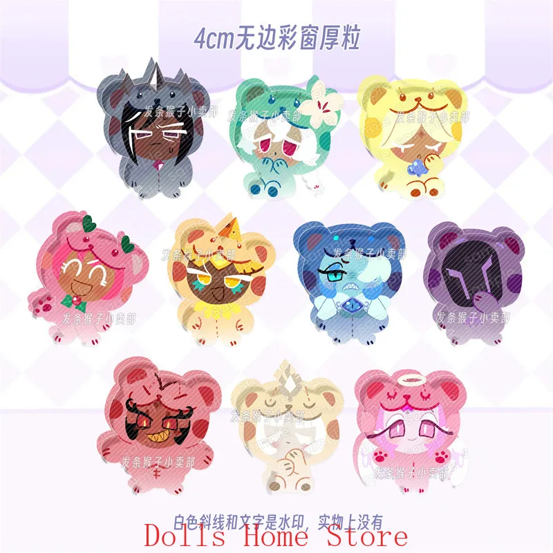 Game Cookie Run Kingdom Pure Vanilla Cookies Shadow Milk Cookie‌ Mini Button Pin Cartoon Brooch Badge Backpack Acrylic Stand view 3
