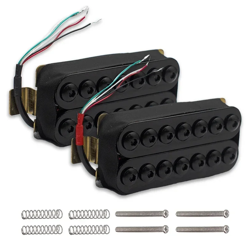 7 String Electric Guitar Humbucker Big Hex Adjustable Screw Dual Coil Pickup Coil Splitting Pickup N8.5K/B14K Output Guitar Part
