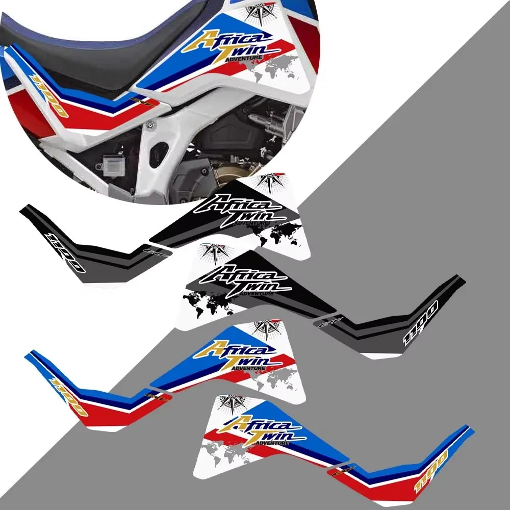 For Honda Africa Twin CRF1100L 1100 Adventure ADV Motorcycle Tank Pad Decal Side Stickers Protection Set Sport CRF1100 L