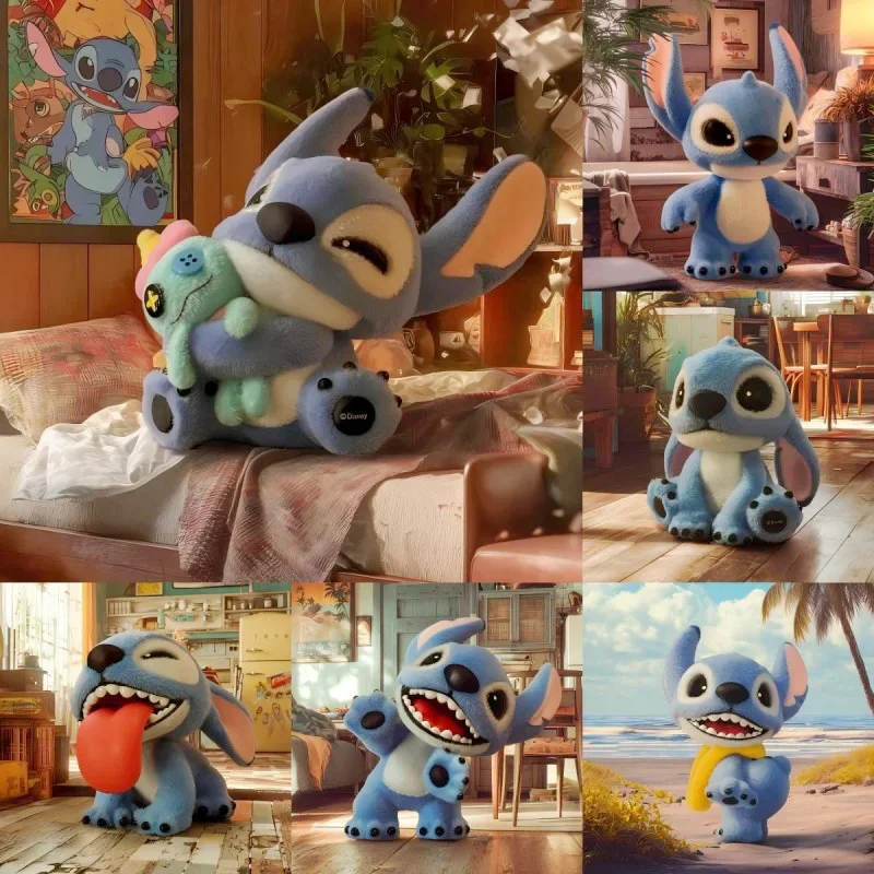 

DisneyStitch Series слепая коробка кукла милый флокированный стежок Mystery Box Stitch сумка-сюрприз настольный декор орнамент коллекционная подарочная игрушка