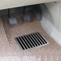 Car Foot Pedal Pad Universal Car Auto Floor Carpet Mat Patch Anti-slip Steel Plate 23.5X16cm  For Car Silk Circle Foot Mats