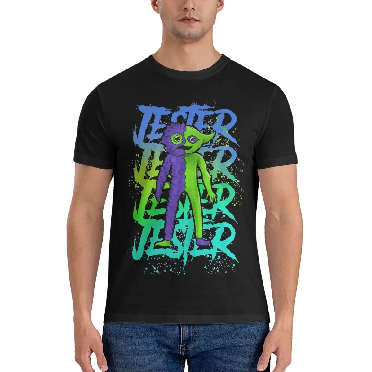 

Мужская футболка с коротким рукавом и круглым вырезом, из чистого хлопка