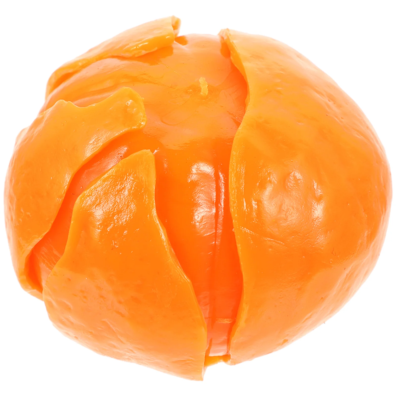 Unzip Orange Ornament Simulation Model Stress Ball Home Decor Child Kids Toys