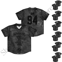 Breathable Mesh Sport Jersey Unisex ARIRANG V‑Neck Button‑Up Short Sleeve Quick Dry Casual Fan Collectible Street Fans Shirt 4