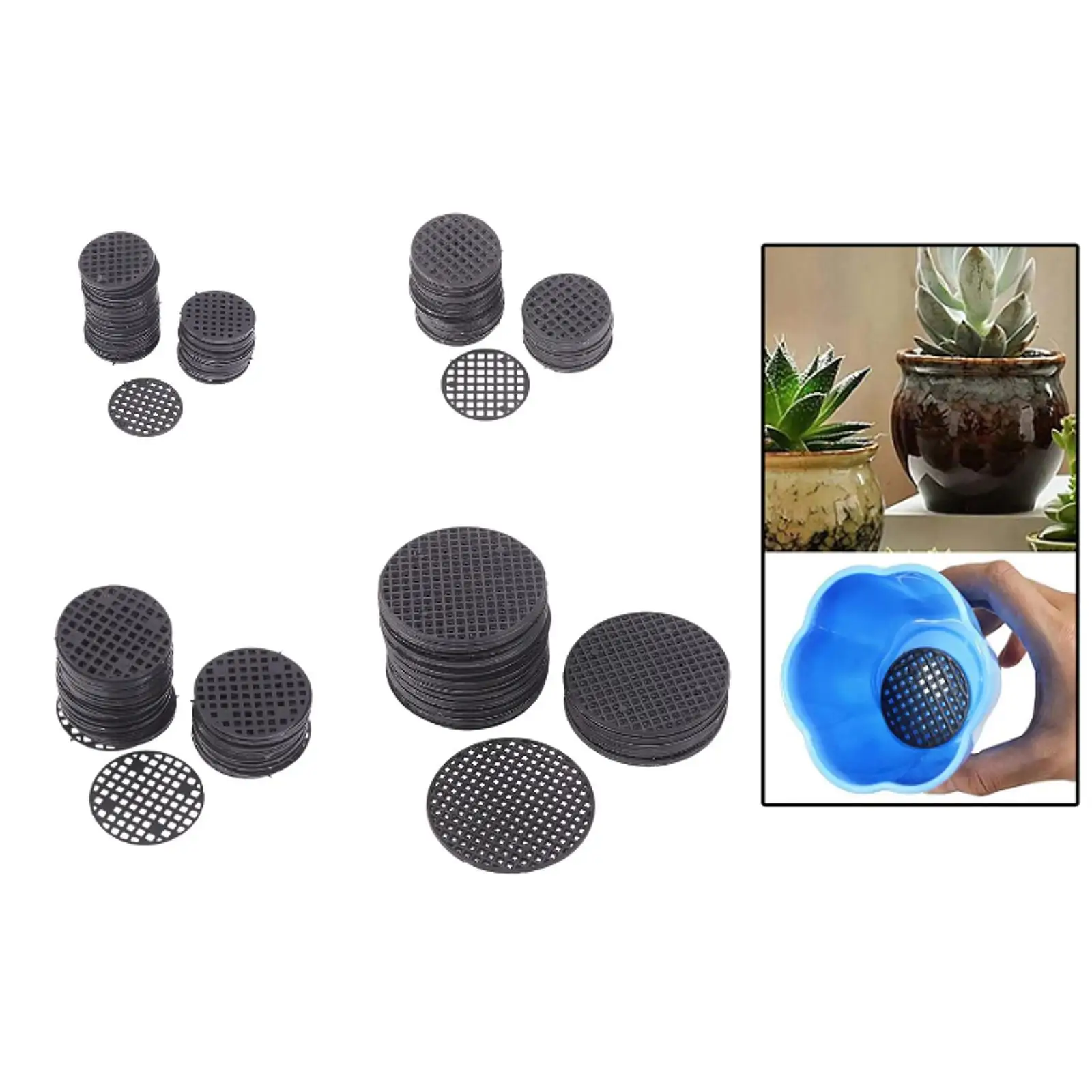 Flowerpot Hole Mesh Pads Bonsai Bottom Grid Mats,Gardening Accessories,Garden