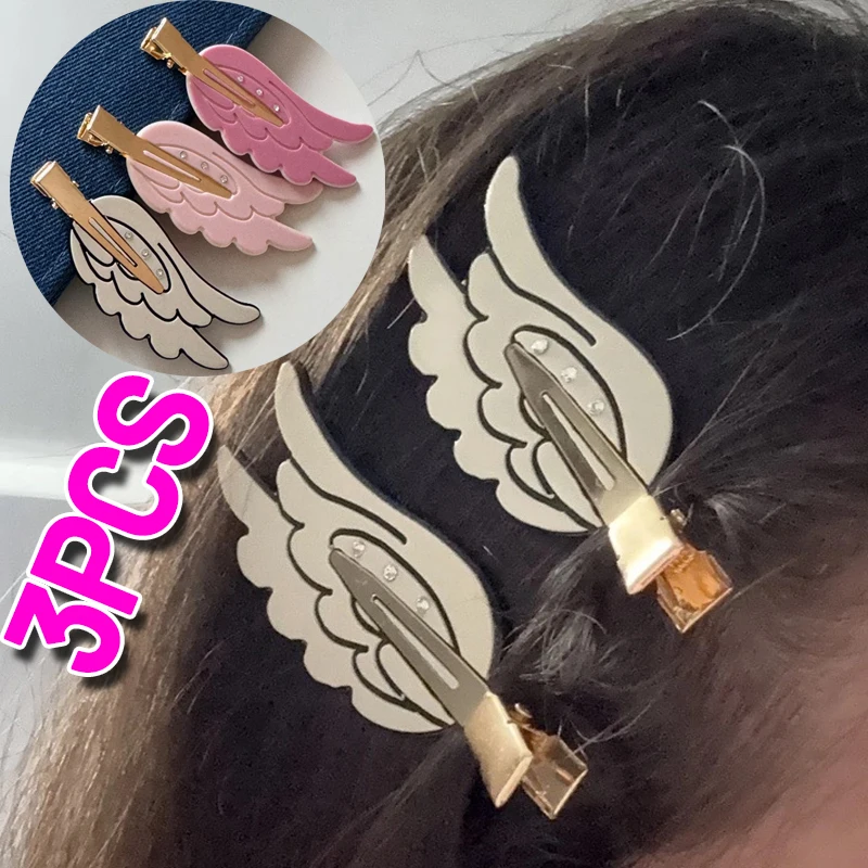 

Cute Wings Hair Clip Angel Hairpin Women Traceless Dopamine Hairpins Cosmetic Clip Side Broken Hairs Bangs Clip Hair Accessories