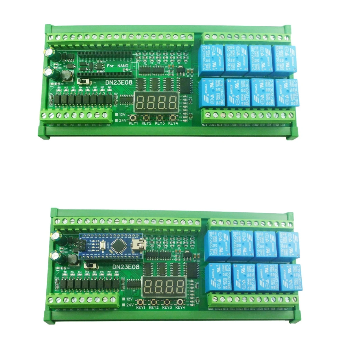 

DC 12V/24V 8DI-8AI Multifunction RS485 Expanding Board for NANO V3.0