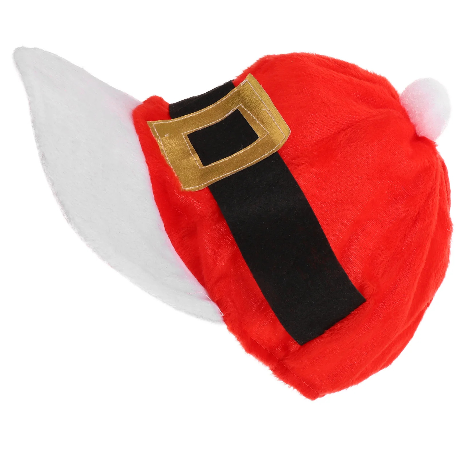 

Festive Christmas Party Belt Cap Thicken Durable Vibrant Color One Size Unisex Cosplay Chef Hat Catering Work for Men