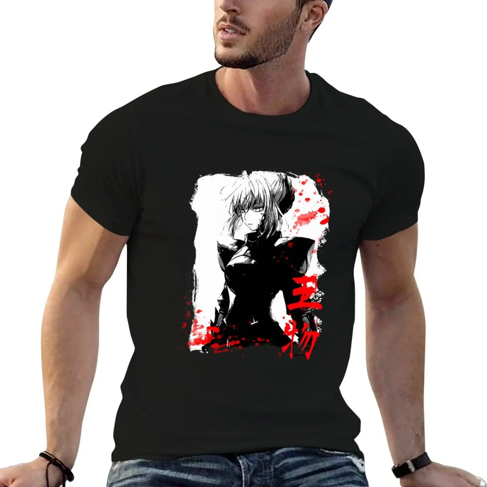 

Fate Saber T-Shirt custom shirt graphic tee shirt plus size clothes hippie clothes t shirt for men