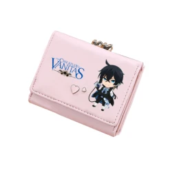 Vanitas-コイン,カードホルダー,PUレザー,短い財布,かわいいポケット付きのオフィススーツケース