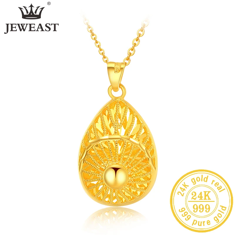 

JLZB 24K Pure Gold Pendant Real AU 999 Solid Gold Charm Nice Simple Drop Upscale Trendy Classic Fine Jewelry Hot Sell New 2023