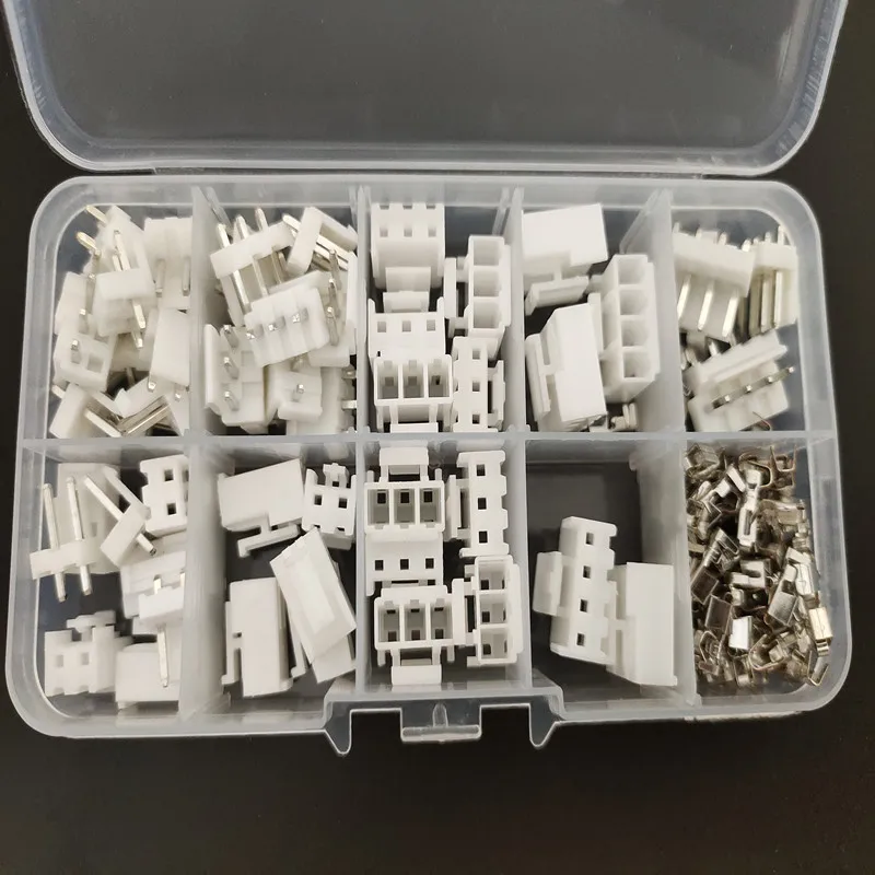 120Pcs/Box VH3.96mm 2/3/4Pin Male-Female Housing + Terminal Header Crimp Wire Connector for Industrial PCB Power Wiring