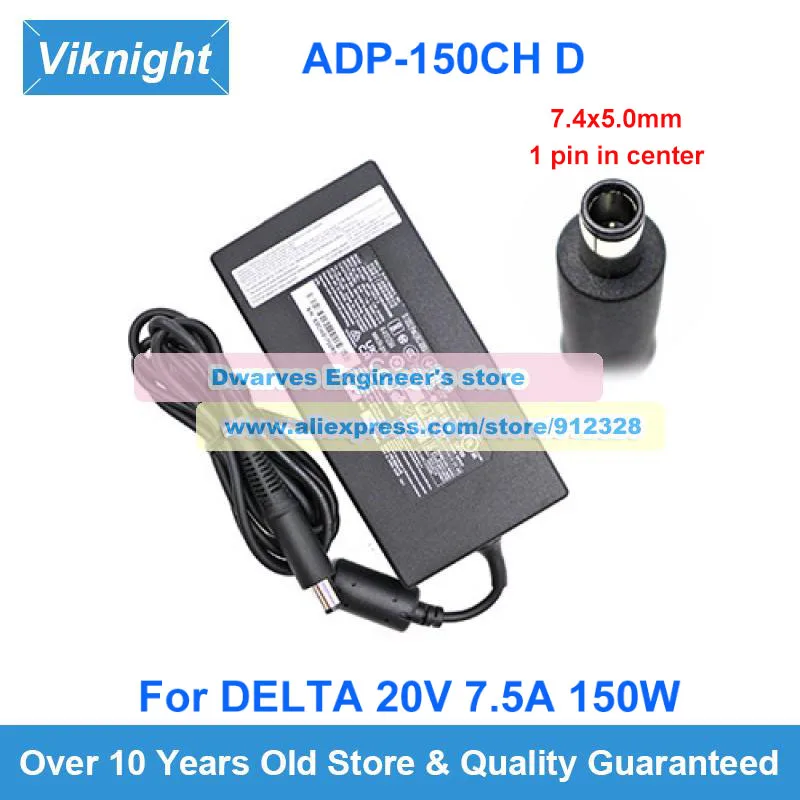 Genuine 20V 7.5A 150W AC Adapter Delta ADP-150CH D ECW21702RG Charger For BENQ EX2710U SONNETECH ECHO 20 Power Supply