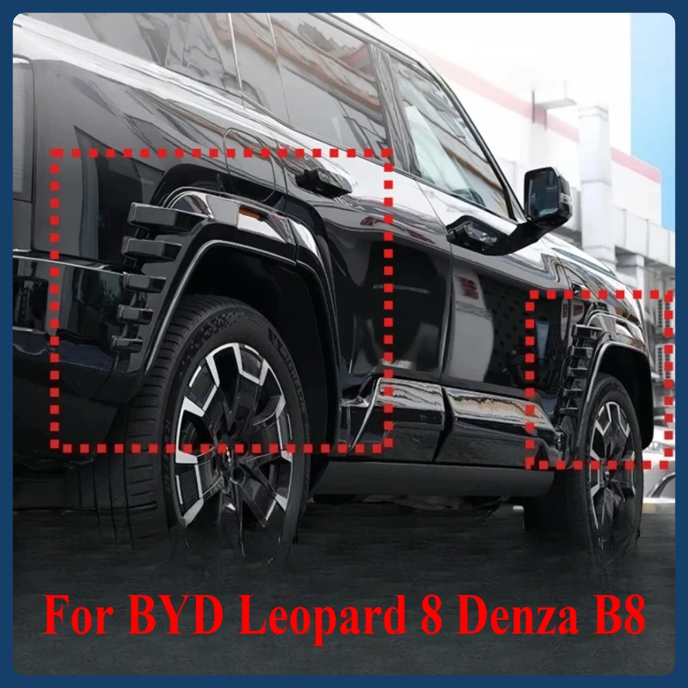 Kit Modified Auto Widened Wheel Brow Full-cover Protective Cover for BYD Leopard 8 Denza B8 Car Off-road Upgrade Parts