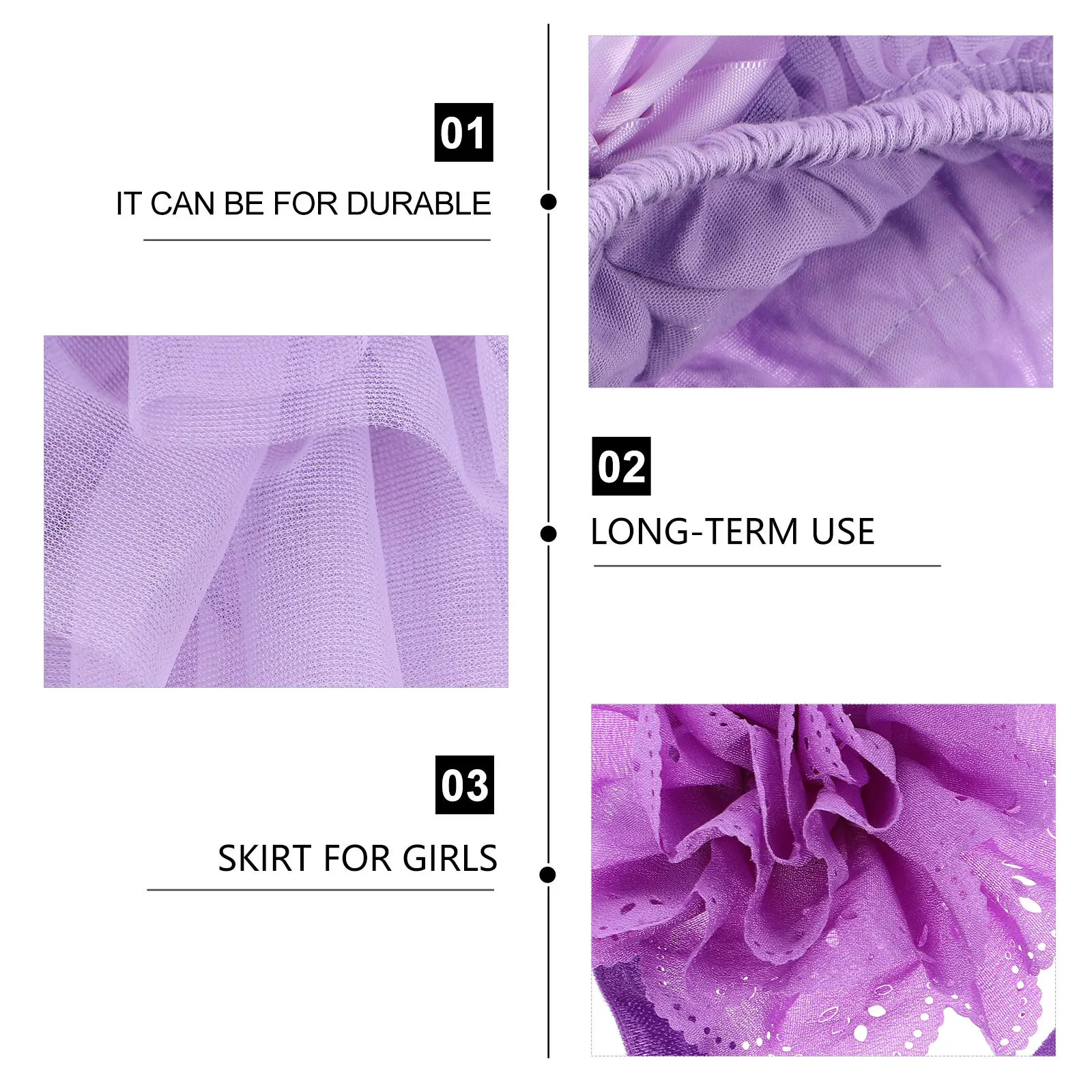 Jupe Tutu violette pour bébés filles, 1 pièce, accessoires de photographie, robe d'anniversaire pour nouveau-né, couvre-chef, taille S, Durable, beau Look