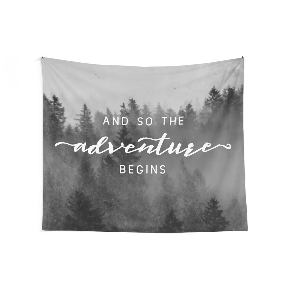 And So The Adventure Begins - Early Winter Tapestry Room Decorations Home And Comfort Decor Tapestry