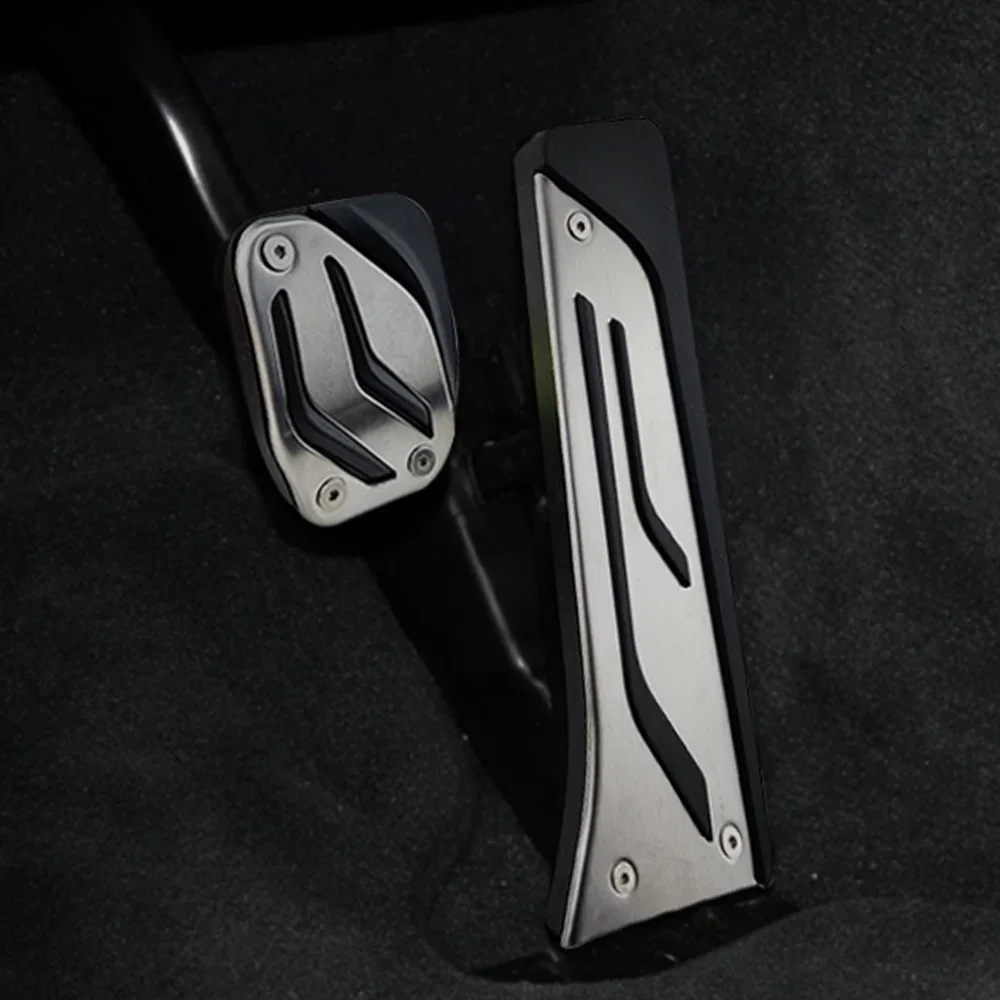 Edelstahl-Kraftstoff-Bremspedalabdeckung für BMW M3 M2 M5 M4 M6 Zubehör am Pad (passend für BMW F80 F87 F10 F82 F12) – Detail 2
