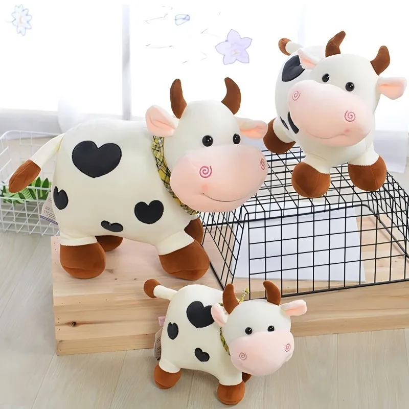 Love Little Cow Doll Cute Plush Toy Doll Cloth Doll Male and Female Couple Gift, Great Holiday Gift for Children and Students Ho