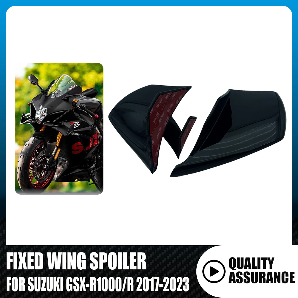 Motorcycle Fairing Parts Aerodynamic Kit Fixed Wing Fairing Spoiler For SUZUKI GSX-R1000 GSXR1000 GSX-R1000R GSXR1000R 2017-2023