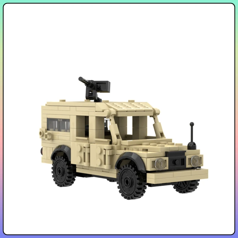 MOC Military Series WW2 Army Guard Armoured Vehicle Weapons Building Block Puzzle Collage Set DIY Boy Toys Christmas Gifts