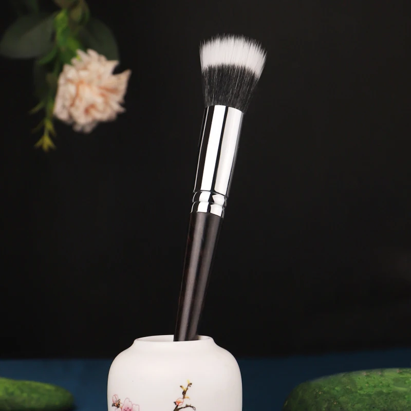 CHICHODO Makeup Brushes-Peach Blossom Series-Single Professional Foundation Brush High Quality Soft Wool Beauty Make up Tool