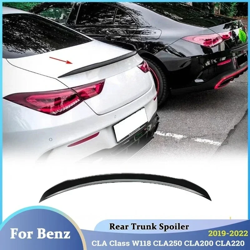 For Mercedes Benz CLA Class W118 CLA250 CLA200 CLA220 2019 2020 2021 2022 Car Rear Trunk Spoiler Tail Wing Modification Body kit