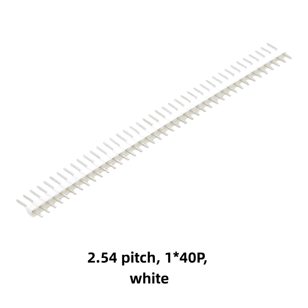 5 uds cabezal de pines colorido, paso de 2,54mm, 1*40P, una sola fila de pines, una sola fila de pines rectos, verde/blanco/rojo/azul/amarillo/blk