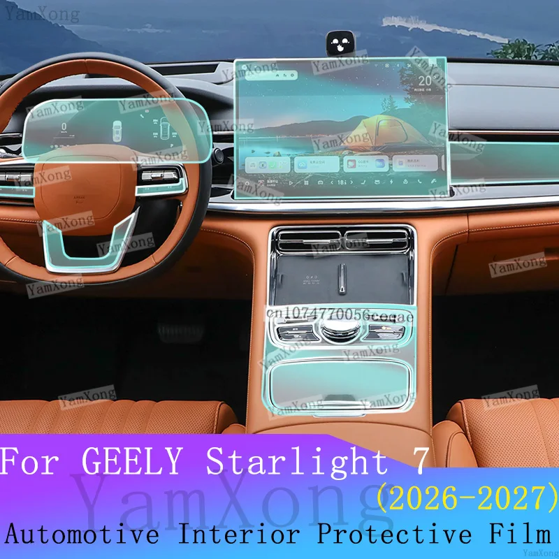 For GEELY Starshine Starlight 7 interior Protection Film Kit LED Navigation Dashboard screen Sticker Console Panel scratch Film