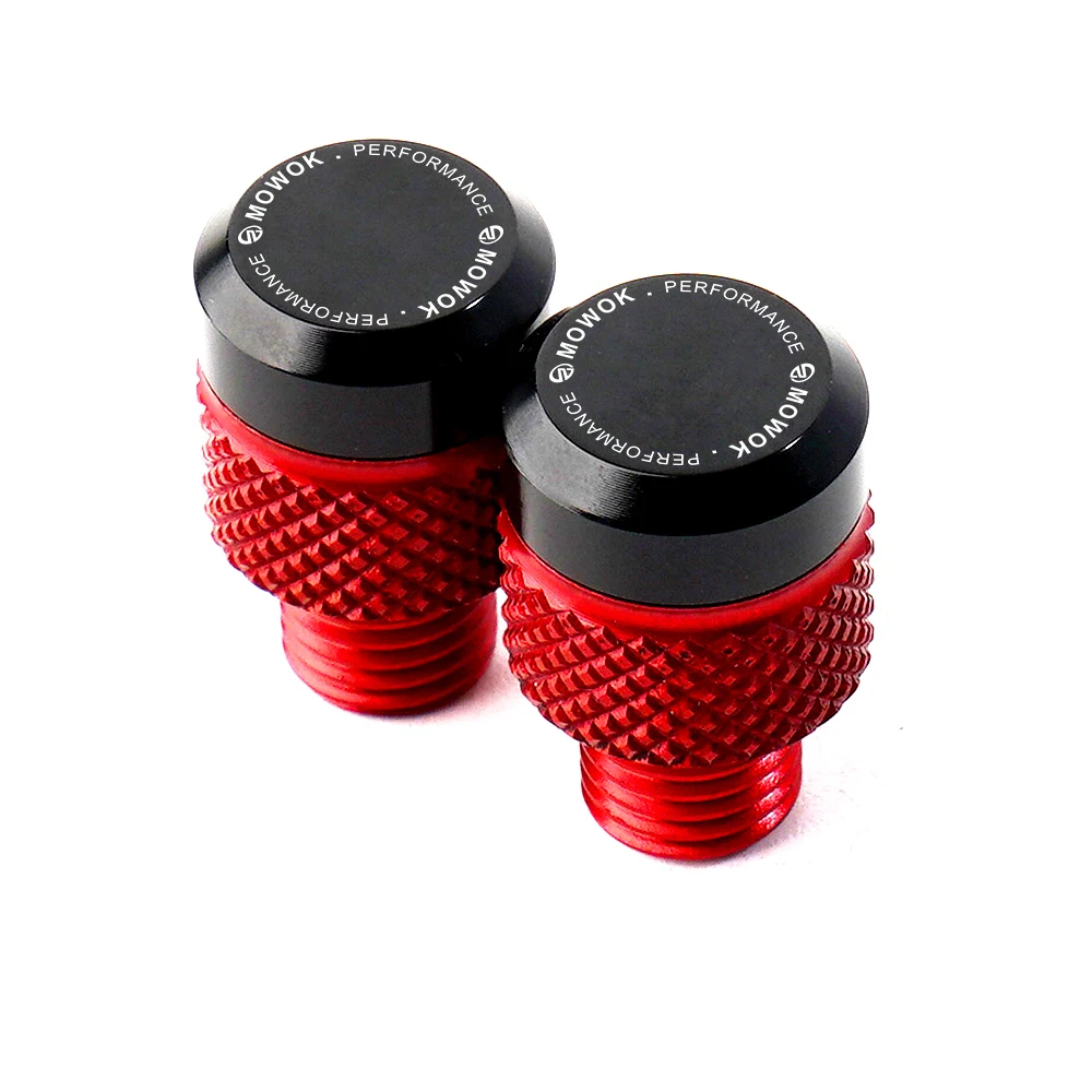 MOWOK For Honda CB650R CB 750 1000R 650F 500X CBR650R CBR1000RR Hornet Msx125 Motorcycle CNC Mirror Hole Plug Screws Cap