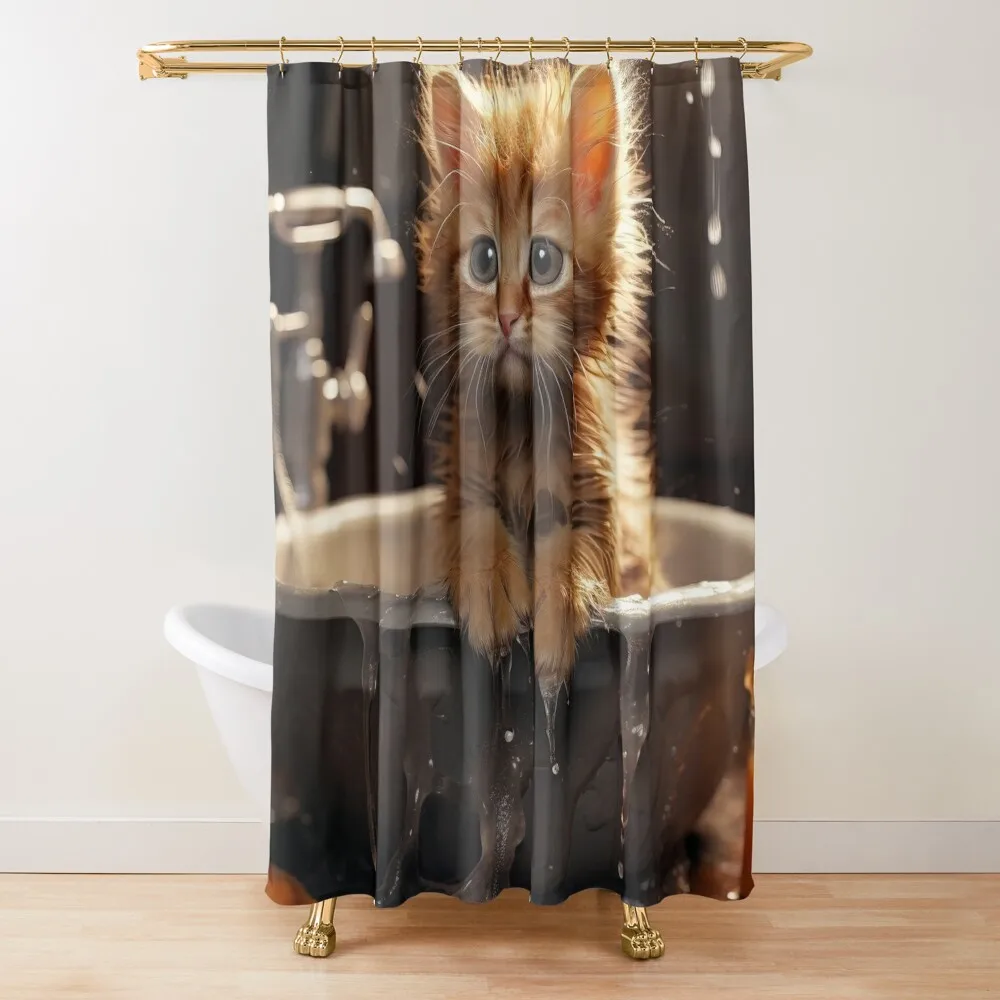 

Cat taking a bath Shower Curtain Modern Showers For Bathroom Luxury Bathroom Luxury Bathroom Shower Shower For Bathrooms Curtain