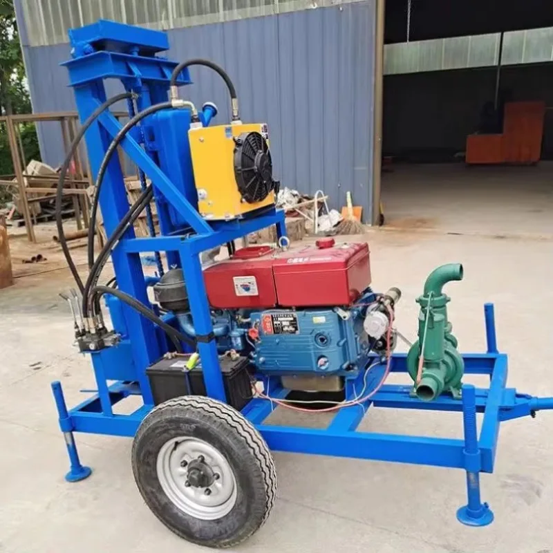 High‑Efficiency 120M Hydraulic Water Well Drilling Machine Rugged Mining Drilling Rig Equipped With Supporting Drill Pipes - view 2