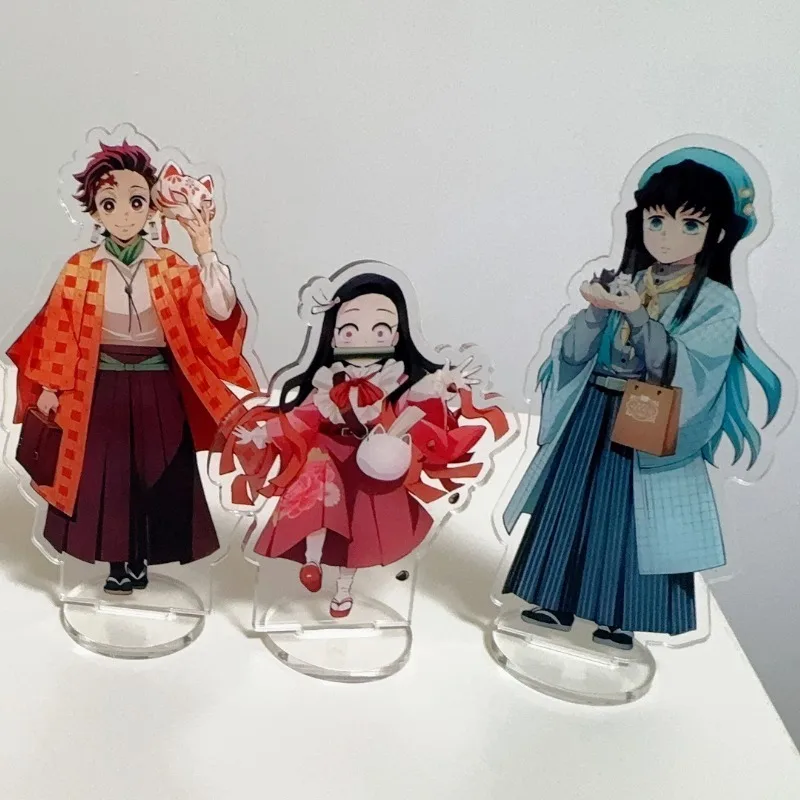 

Demon Slayer Acrylic Ornaments Kamado Tanjirou Nezuko Tokitou Muichirou Anime Figure Car Desk Decoration Model Toy Birthday Gift