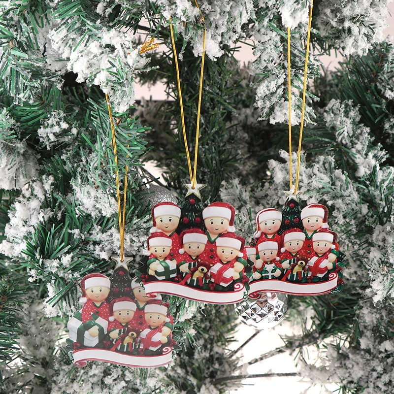 New Christmas Pendant DIY Personal Family Christmas Decorations For Home Navidad Christmas Tree Hanging Ornament New Year