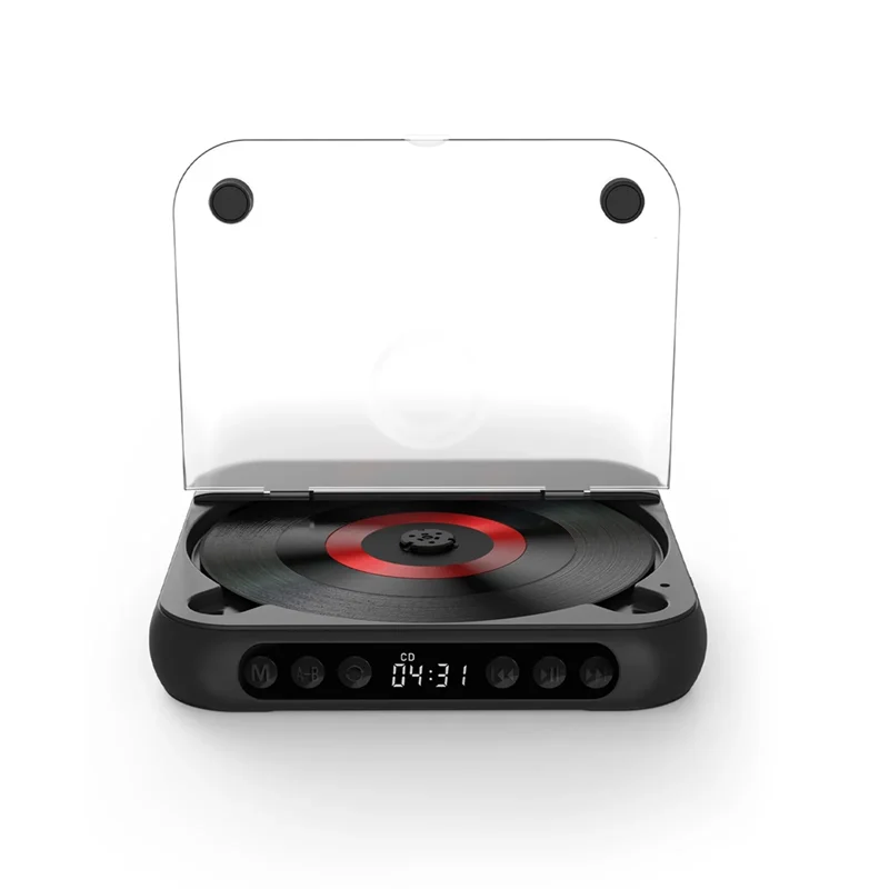 A73E-KC-918 CD Player Portable BT Music Player Runner Dustproof Cover 6 Modes Remote Control External Playback HIFI Sound
