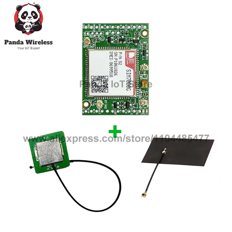 

SIM7000G Core BOARD LPWA+NBIOT+CATM+GSM 23PIN B1/B2/B3/B4/B5/B8/B12/B13/B17/B18/B19/B20/B25/B26/B28/B39 с GPS-антенной FPC