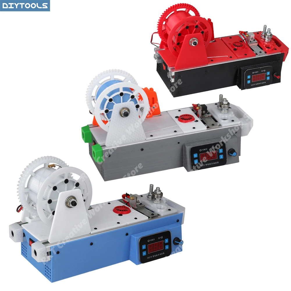 Desktop PET Bottle Filament Extruder Machine 1.75mm 3D Printing Making Plastic Recycler Automatic Winding Equipment  Recycled PE
