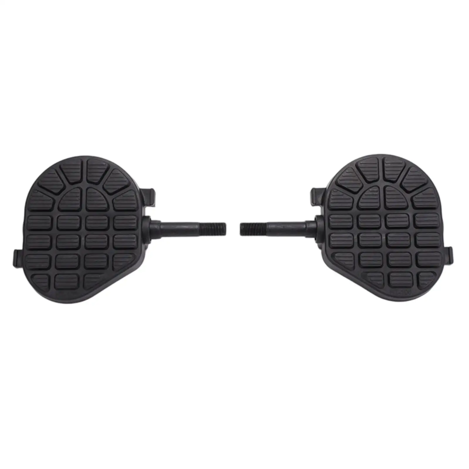 Exercise Bike Pedals for Home Fitness Plastic Replacement Parts with Grip Surface and Secure Straps