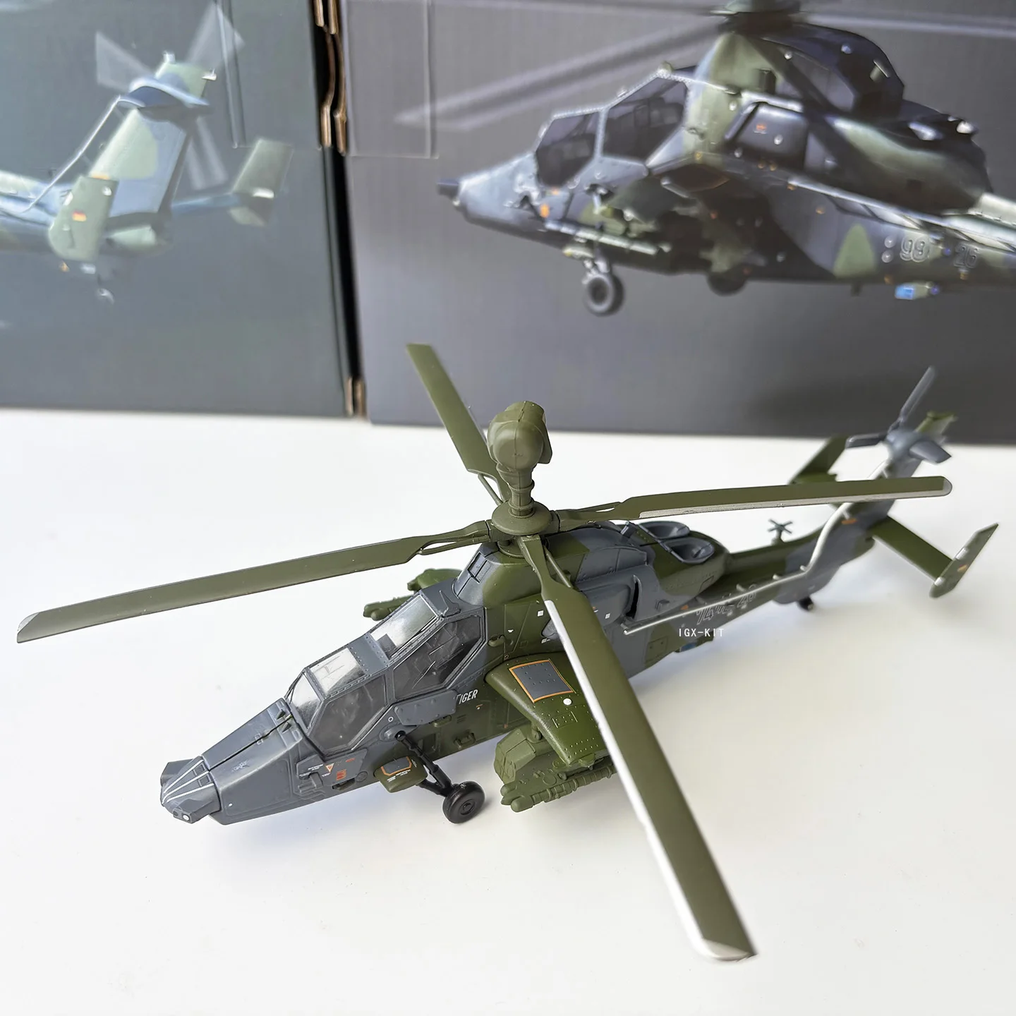 1/72 Scale Eurocopter EC665 Tiger UHT Attack Helicopter Diecast Finished Military Plane Model Gift Collection Ornament