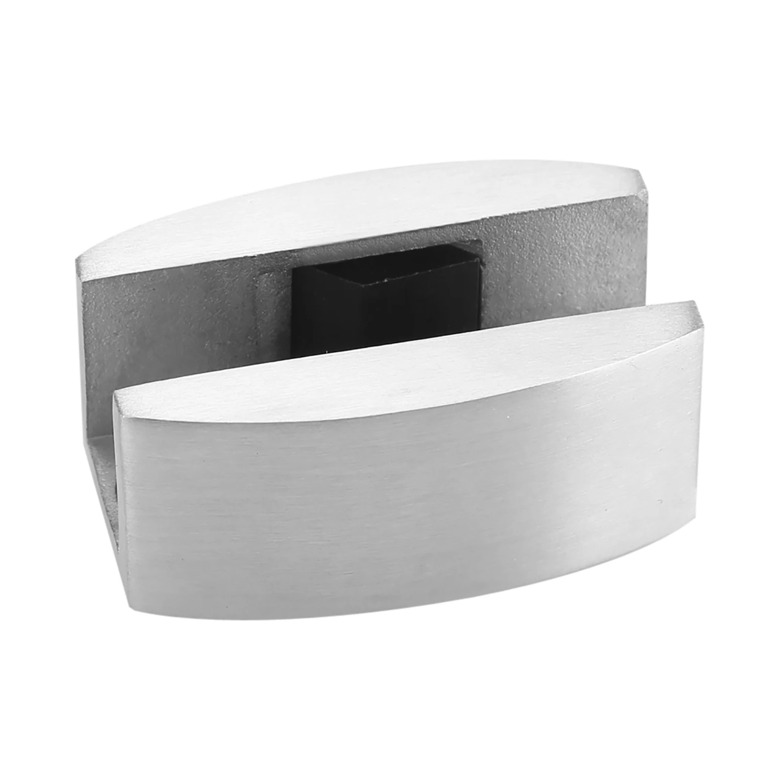 Frameless Sliding Glass Door Floor Guide Fixture Silver 304 Stainless Steel Shower Room Floor Bottom Guide Door Stopper