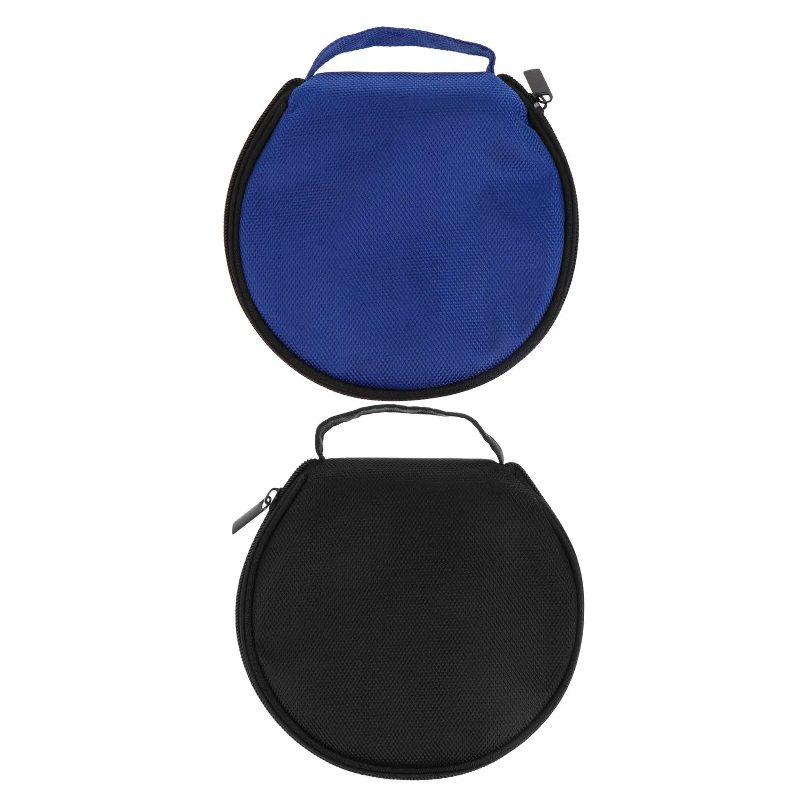 

2Pcs Car Cd Organizer Case Large Capacity Portable Oxford Cloth Storage Box Zipper Handle Cd Dvd Disc Holder Pouch for Vehicle