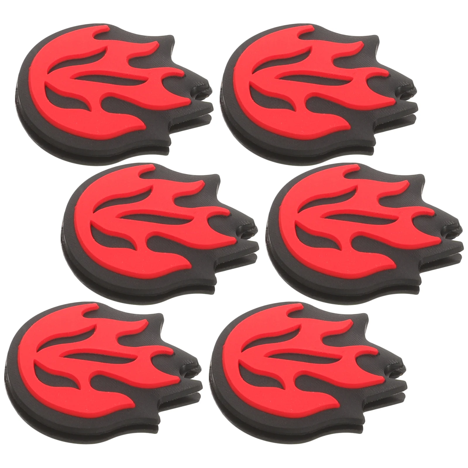 6 Pcs Tennis Racket Shock Absorber Flower Absorbers Balls Vibration Dampeners Unique Dampers Shocks Accessories