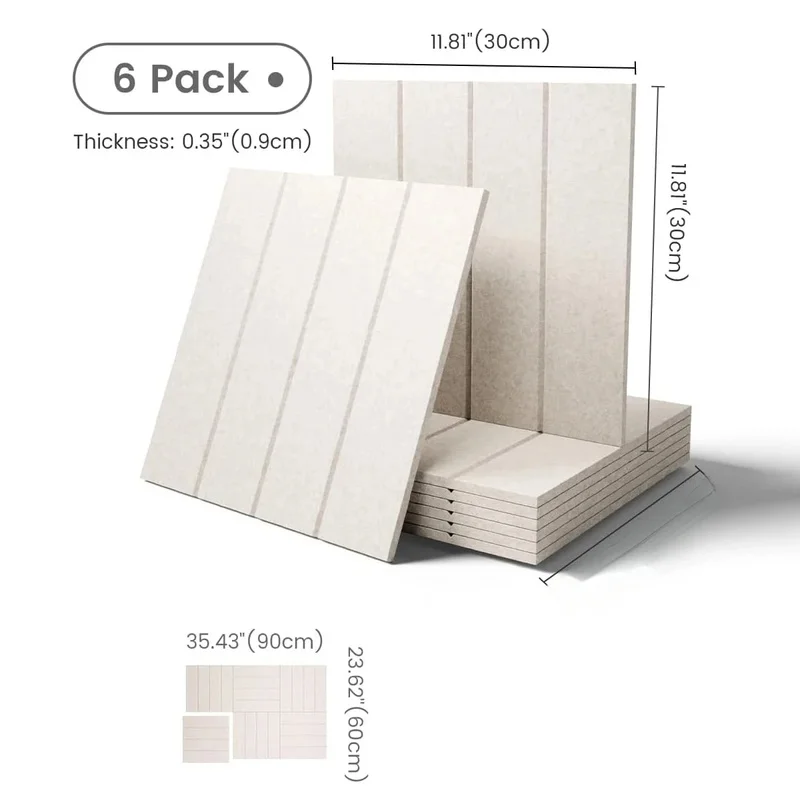 Felt Cork Tiles Bulletin Note Pin Boards 30x30cm Soundproof Pads Acoustic Wall Panel Decoration for Home Ceiling Decor Paneling