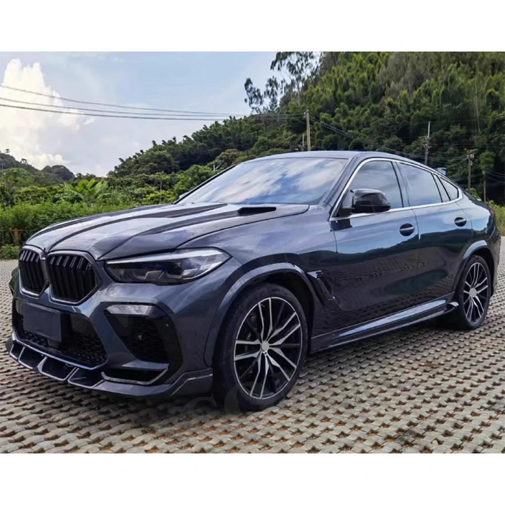 

VACOMUL Carbon Fiber Side Skirts Extension Lip Splitters Side Aprons Spoiler Auto Tuning For BMW F96 X6 2019-2022 FRP Black
