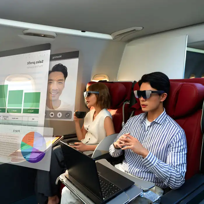 نظارات TCL Rayneo Air 2 الذكية AR 1080P HD شاشة Oled 120 هرتز جهاز ألعاب تحديث لوحدات التحكم Android/iOS نظارات XR المحمولة