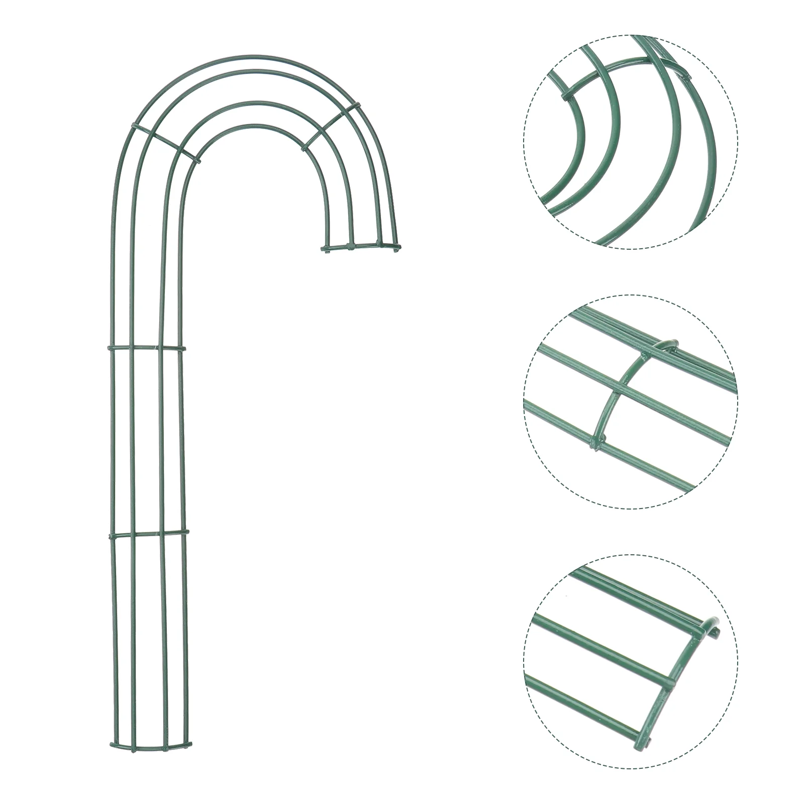 

4 Pcs Garland Hoop Cane Wreath Frame Autumn Decoration for Kitchen Decorations Accessory Iron DIY Green