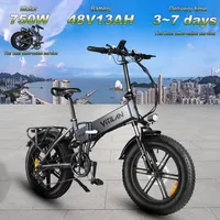 VITILAN V3 Electric Bicycle 750W Motor 48V13AH Lithium Battery City Folding Ebike Adult 20*4.0 inch Fat Tire Snow Electric bike