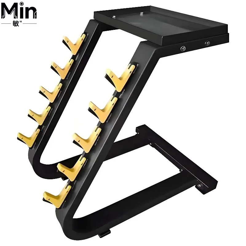 Heavy Commercial Gym Barbell Storage Rack Modern Metal Horizontal Barbell Holder Stand for Fitness Room Weight Organizer